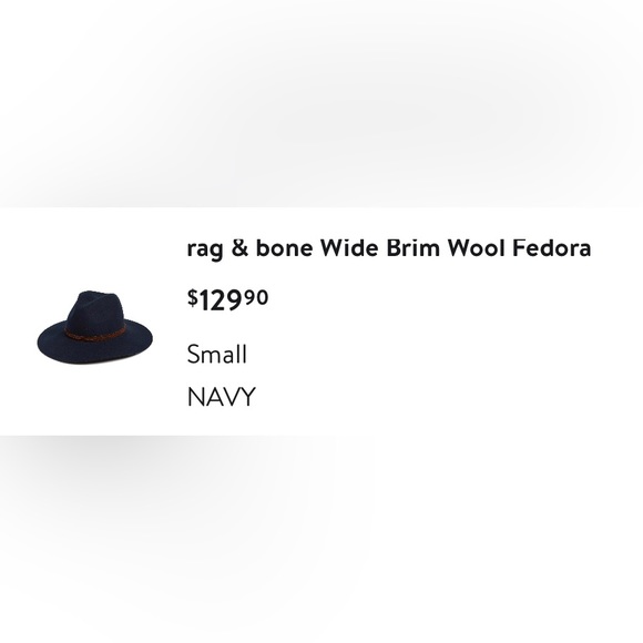 rag & bone Wide Brim Wool Fedora - Picture 2 of 3